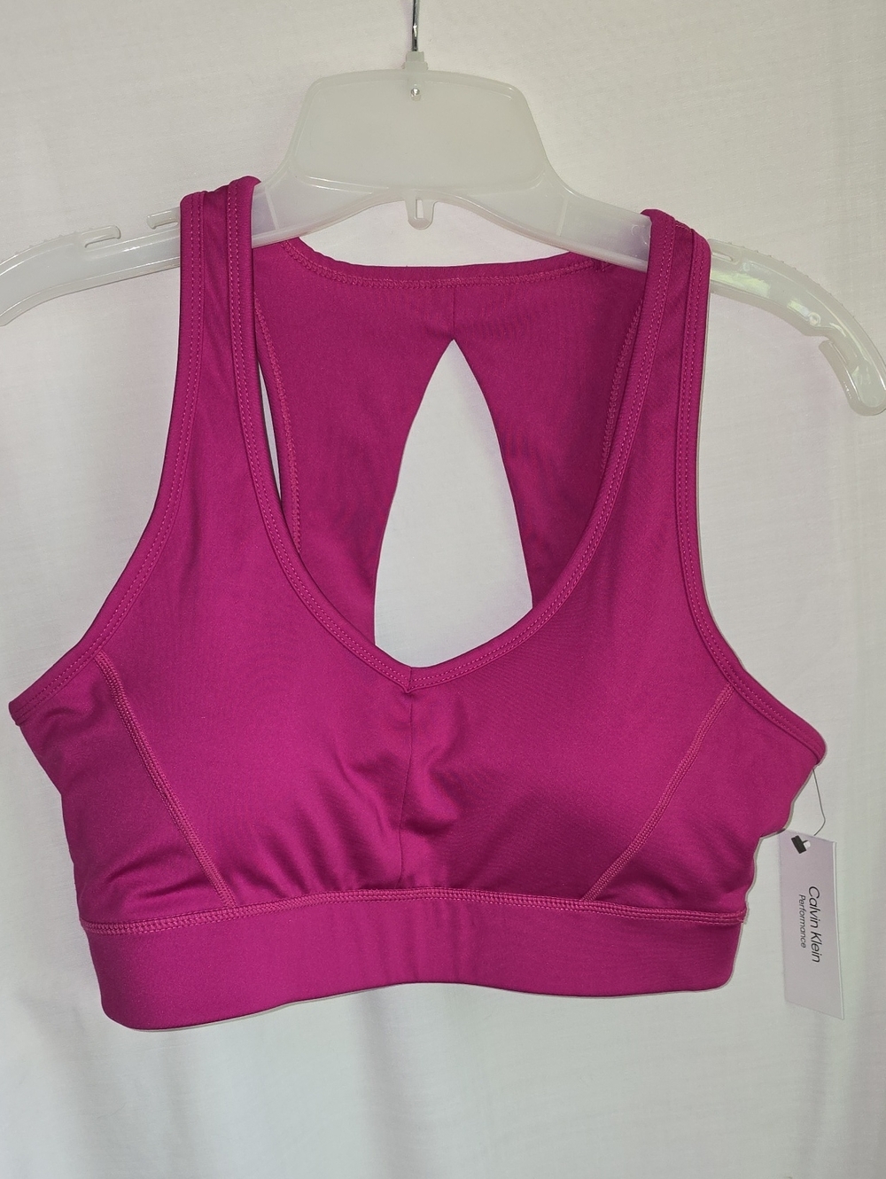 Calvin Klein Fuchsia Racerback Sports Bra